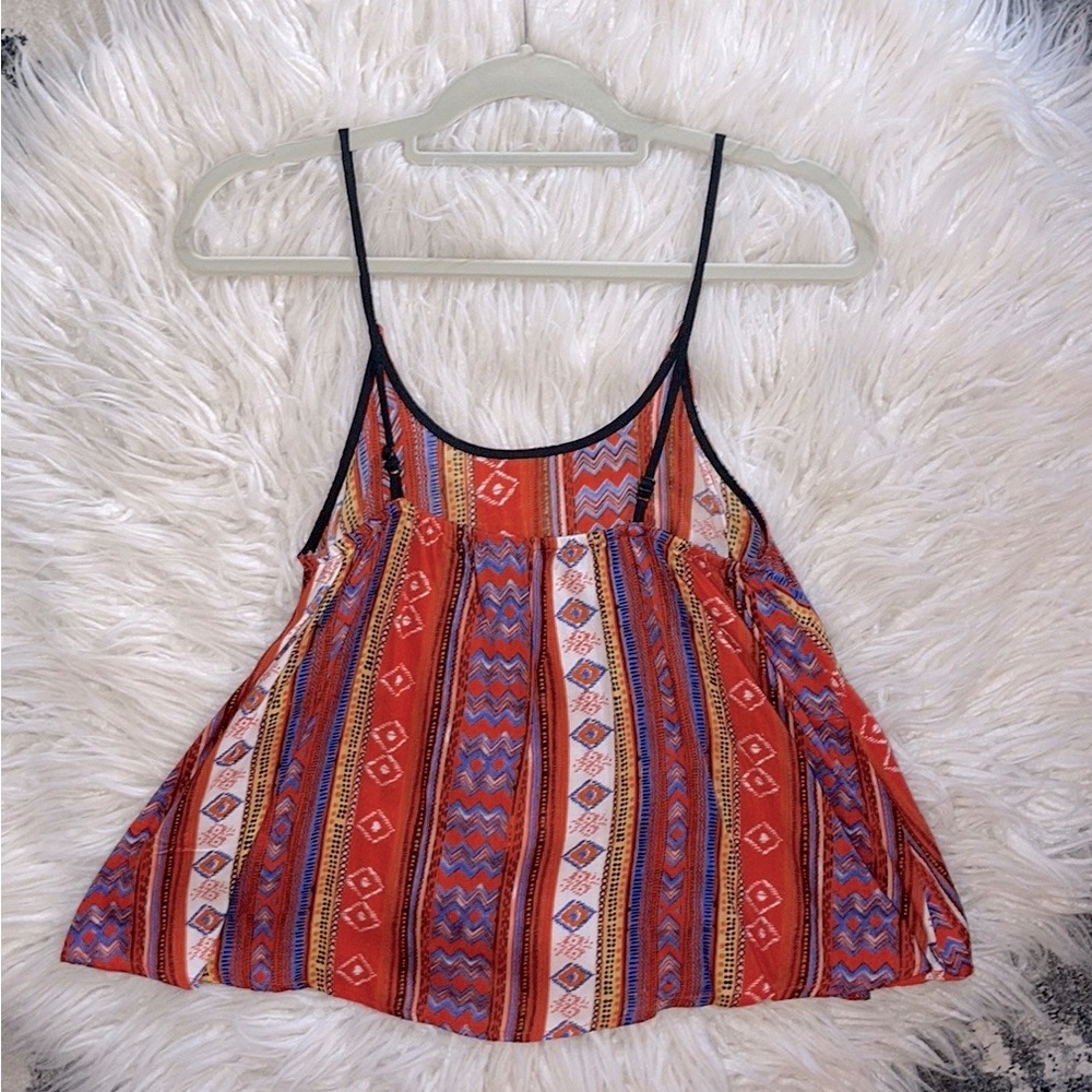 Fun & Flirt Aztec Cropped Tank - Picture 3 of 7